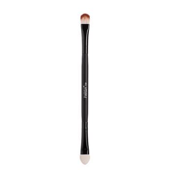 Двостороння кисть для нанесення і розтушовування тіней Parisa Cosmetics P-24