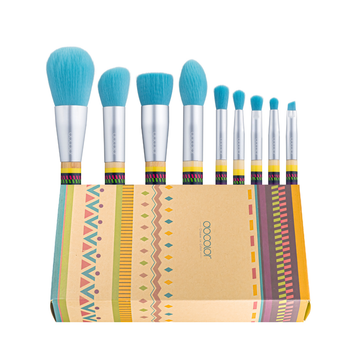 Набір пензлів для макіяжу Docolor Boho Bamboo Brush Set Р0906 (9 шт)