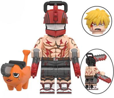 Фигурка Пачито и Человек-Бензопила в режиме берсерка, Pochita, Chainsaw Man