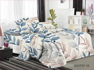 Євро комплект постільної білизни Vital - Textile Бязь 3D Premium 200х220 см (BPe-305)