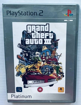 Grand Theft Auto III Platinum, английская версия - диск для PlayStation 2, Б/У