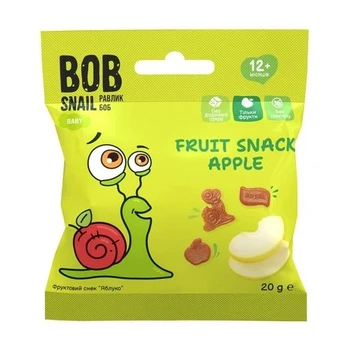 Снек яблоко 20г Bob Snail