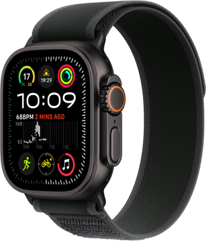 Смарт-часы Apple Watch Ultra 2 (2024) GPS + Cellular 49mm Black Titanium Case with Black Trail Loop - M/L (MX4V3UL/A)