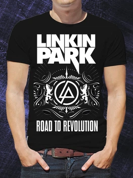 Футболка чоловіча "Linkin Park. Road to Revolution" PG00951 goodreclama S Чорний