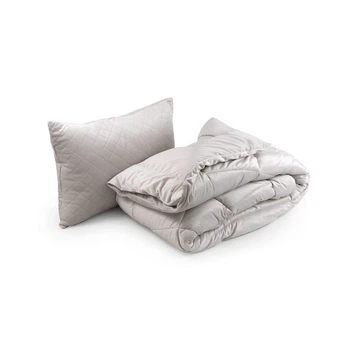 Одеяло Руно набор всесезонное силиконовое велюровое одеяло Soft Pearl 140х205 см с подушкой 50х70 см [41283]