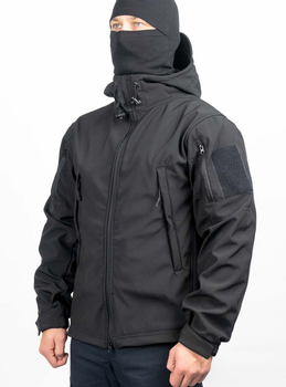 Тактична Куртка WinTac Soft Shell Viking Black M чорна