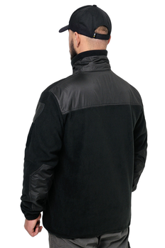 Тактична флісова кофта WinTac Jacket Black Ultrasoft М-300 XXS чорна