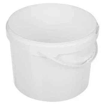 Відро пластикове харчове Plastico із ручкою 5л. для меду олії та маринованих овочів (біле)