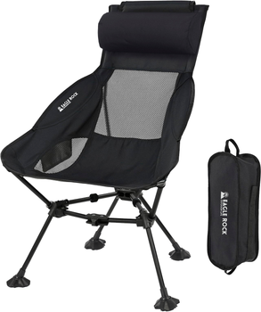 Кемпинговое складное кресло для пикника и рыбалки Eagle Rock Moon Chair Черное (EagleRock Chair 303312)