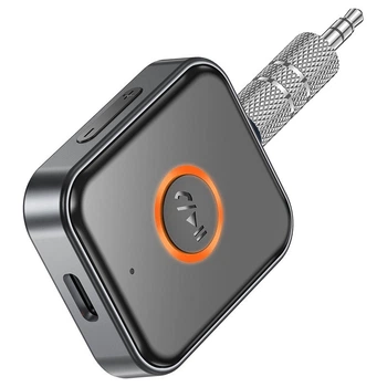 Аудіо адаптер Bluetooth ресивер в машину BOROFONE BC55 |BT5.0/AUX| Чорний