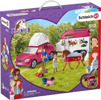 Zestaw do zabawy Schleich Horse Club Końskie przygody z samochodem i przyczepą (4059433439181)