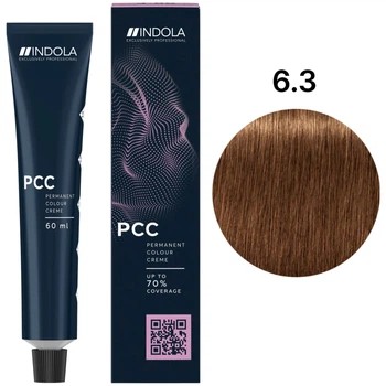 Перманентна крем-фарба INDOLA Permanent Caring Color 6.3 - Русявий золотистий 60 мл