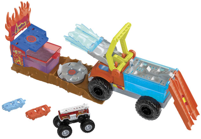 Zestaw do zabawy Hot Wheels Color Shifters Monster Truck Fire Rescue (0194735164349)