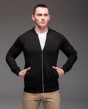 Кофта R.A. Shoulder Zipp Black XL черная 2119-XL