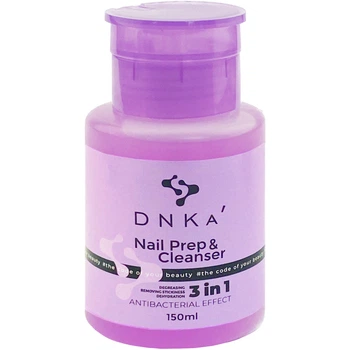Засіб DNKa 3in1 Prep&Cleanser для знежирювання нігтя і зняття липкого шару 150 мл