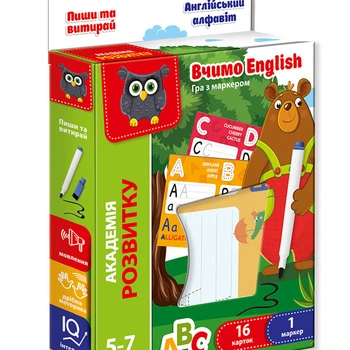 Игра развивающая Vladi Toys Академия развития Пиши и витирай. Английская азбука VT5010-23