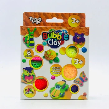Шариковый Пластилин Danko Toys "Bubble Clay" 8 цветов BBC-04-01U
