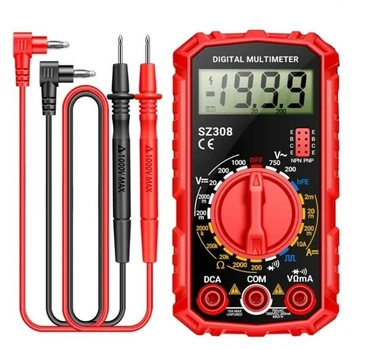 Універсальний мультиметр тестер-вольтметр ANENG High Precision SZ308 червоний