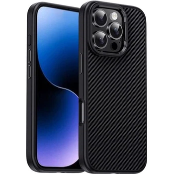 Защитный чехол IPAKY Carbon Fiber для iPhone 16 Pro - Black
