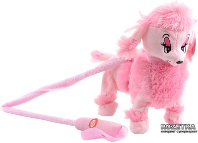 Интерактивная игрушка Na-Na IF52S "Собака пудель", с музыкой и поводком (T67-008)