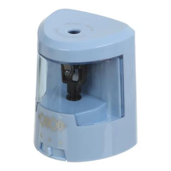 Точилка ZIBI автоматическая, 1 отв., с контейнером, синяя (ZB.5515-14)