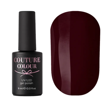 Гель-лак (бордовий) 074 Couture Colour 9 мл