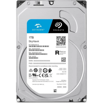 Жесткий диск HDD 1000Gb 5400rpm Seagate SkyHawk 1000Гб ST1000VX013 256M SATAIII