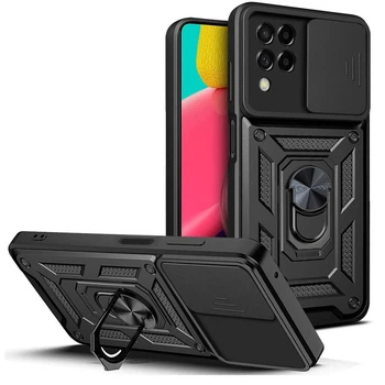 Чехол Fiji Camera Defence для Samsung Galaxy M33 5G (M336) бампер с защитой камеры и подставкой Black