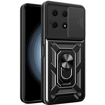 Чехол Fiji Camera Defence для Honor X8a бампер с защитой камеры Black