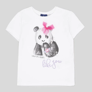 Дитяча футболка для дівчинки Chicco 67721-033 104 см Біла (8059609301874)