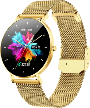 Smartwatch Manta Alexa Lux Gold + Pink Strap (SWU501LGD)