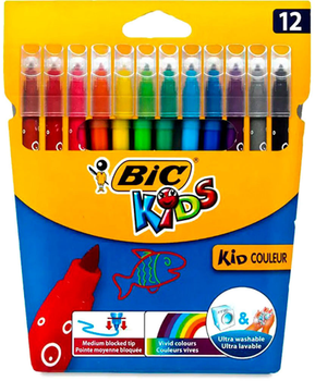 Фломастери BIC Kid Coleour 12 кольорів 12 шт (3270220002727)