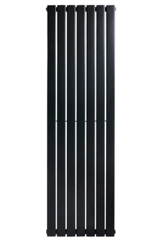 Дизайнерский радиатор отопления ARTTIDESIGN Livorno 7/1800/476/50 вертикальный черный матовый