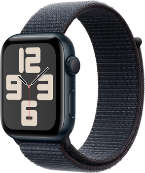 Smartwatch Apple Watch SE (2024) GPS 44mm Midnight Aluminium Case with Ink Sport Loop (MXEP3)