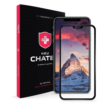 Захисне скло для смартфона +NEU Chatel Full 3D Crystal with Mesh for iPhone X/XS/11 Pro Black