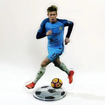 Акриловая фигурка футболиста - Кевин Де Брюйне (Kevin De Bruyne) Подарок футболисту - 15 см