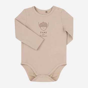 Дитяче боді для хлопчика Бембі BD220-G00 80 см Бежеве (01220711035.G00)