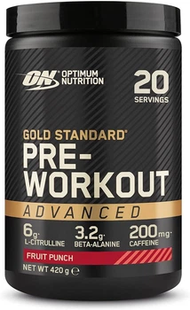 Предтренировочный комплекс Optimum Nutrition Pre Workout 420g (Fruit punch) EU
