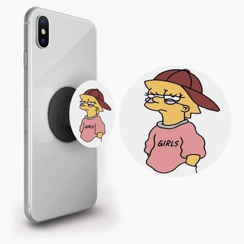 Держатель для телефона PopSockets симсон младшая Черный