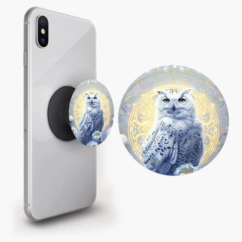 Держатель для телефона PopSockets сова Черный