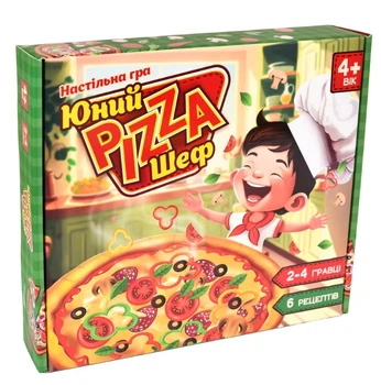 Настольная игра Strateg Юный Pizza Шеф на украинском языке (30781) (4823113859084)