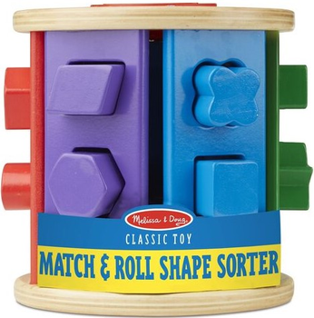 Zabawka dla dzieci Melissa & Doug Drewniany walec sorter ksztaltow i kolorow 19041 (0000772190411)