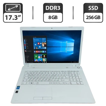 Ноутбук Б-класс Toshiba Satellite C70 / 17.3" (1600x900) TN / Intel Core i3-4005U (2 (4) ядра по 1.7 GHz) / 8 GB DDR3 / 256 GB SSD / Intel HD Graphics 4400 / WebCam б/у
