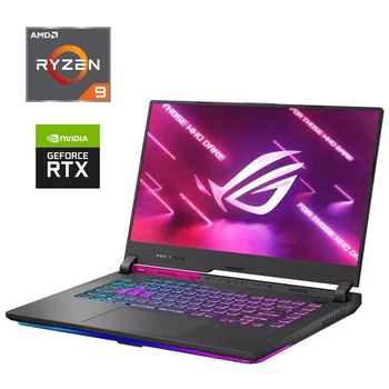 Ігровий ноутбук Asus ROG Strix G15 G513QM-HF144T / 15.6" (1920x1080) IPS / AMD Ryzen 9 5900HX (8 (16) ядер по 3.3 - 4.6 GHz) / 16 GB DDR4 / 1000 GB SSD / nVidia GeForce RTX 3060, 6 GB GDDR6, 192-bit б/в