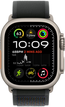 Ремінець Apple Trail Loop для Apple Watch 49mm S/M Black (MXTQ3)