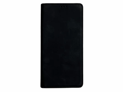 Защитный чехол-книжка K'try для OnePlus Ace Pro черный, из матовой искусственной кожи со слотами для карт