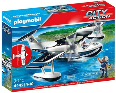 Набір фігурок Playmobil City Action Поліцейський водний літак 4445 (4008789044457)