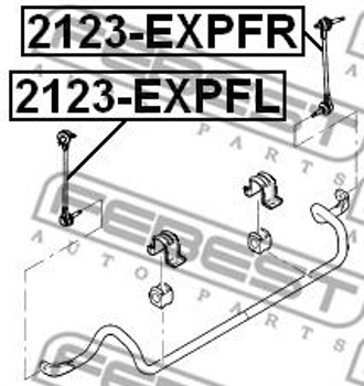 Тяга / Стойка стабилизатора Febest (2123EXPFR)