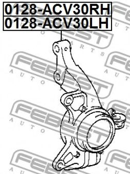 Кулак поворотний Febest (0128ACV30FRH)