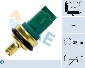 Датчик температури охолоджуючої рідини FAE (33706)